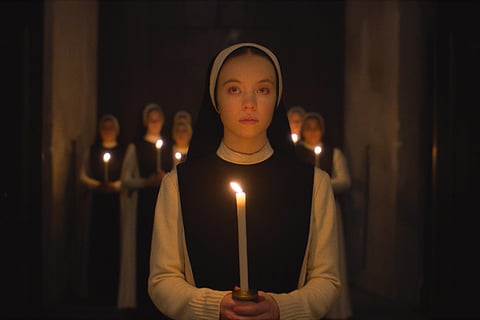 Sydney Sweeney in a scene from the film "Immaculate."