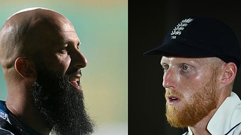 All-rounder Moeen Ali (L) and England skipper Ben Stokes