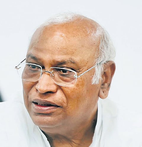Congress president Mallikarjun Kharge