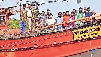 The eleven fishermen arrested at Gahirmatha