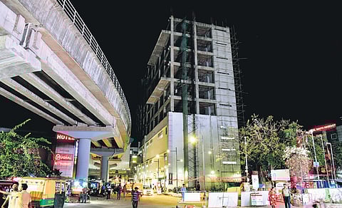 The Ernakulam South Metro station building, where the work-near-home facility was planned to be set up by Infopark