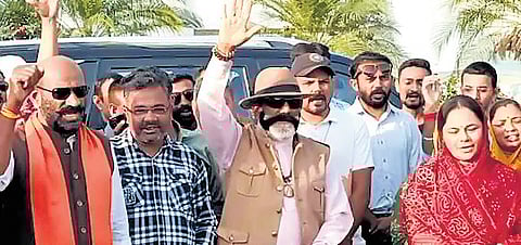 Rajput Community protests Purushottam Rupala’s candidature in Rajkot.