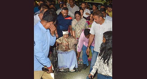 West Bengal Chief Minister Mamata Banerjee returns to her home after being discharged from SSKM Hospital in Kolkata