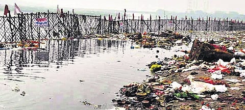 The public notice issued on Monday, citing NGT’s orders, emphasized the need to clear the Yamuna floodplain area from encroachments.