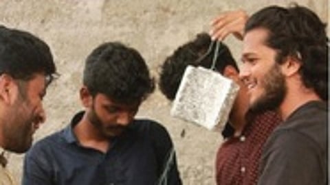 The students of Government Engineering College, Barton Hill, who are designing the nano satellite