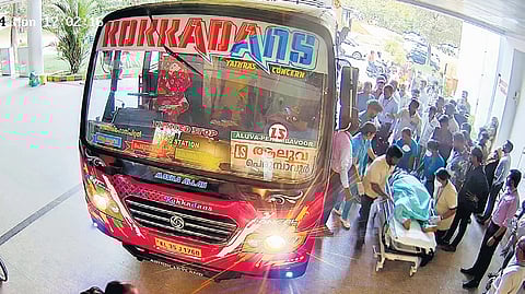 CCTV footage of Elsy being taken to hospital