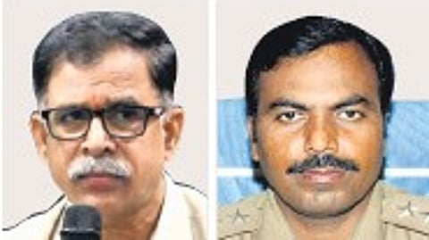 Former Task Force Officer OSD Radha Kishan Rao and CI Gattu Mallu.