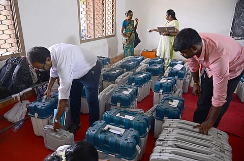 Image of EVM machines used for representational purposes only.