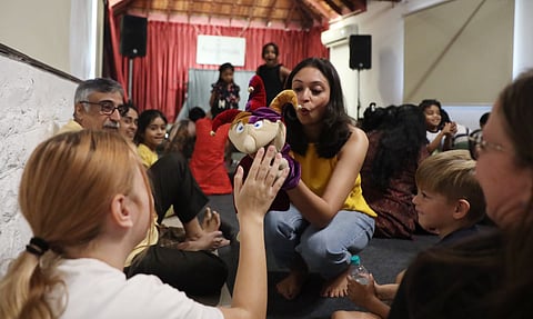 Visuals from the Puppet Show organised by Puppets & Stories, led by Shreedevi Sunil.