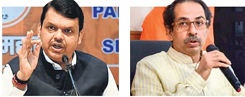Devendra Fadnavis and Udhav Thackeray.