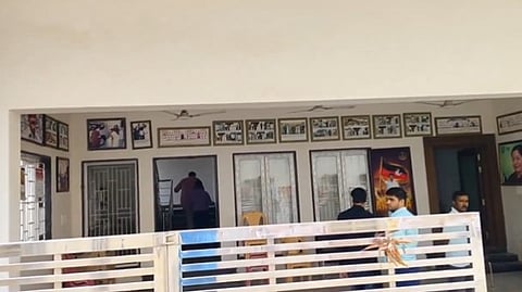 ED raids at former AIADMK minister C.Vijayabaskar at his residence in Ilupur and Pudukottai.