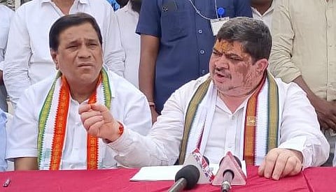 Transport Minister Ponnam Prabhakar addresses the media in Zaheerabad on Monday