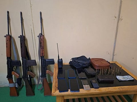 Manipur Police recovered a substantial cache of arms and ammunition in Imphal West