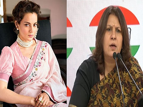 Kangana Ranaut and Supriya Shrinate.