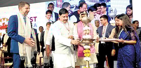 MP CM Mohan Yadav at the Regional Industry Conclave in Ujjain.