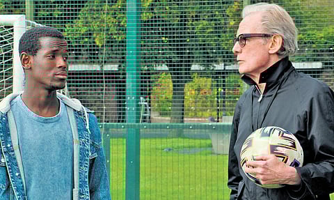 A still from Netflix’s new sports drama, The Beautiful Game.
