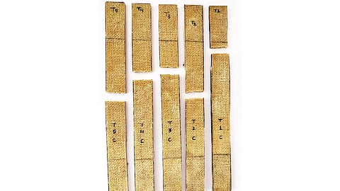 Tiles made using banana fibres can withstand 7,500 newtons and register at 52.37% megapascals in flexural tests.