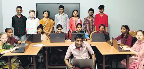 Visually and orthopedically impaired students appearing for the SSC exam