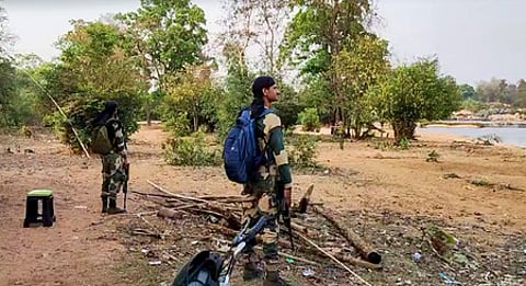 Security personnel during an encounter with Naxalites, in Kanker district on April 16, 2024.
(Image used for representational purposes only.)