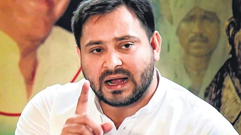 Rashtriya Janata Dal (RJD) leader Tejashwi Yadav