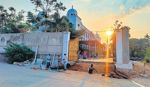 According to BRS sources, vaastu experts suggested a few changes inside the office complex as well as the entry and exit points of the Telangana Bhavan.