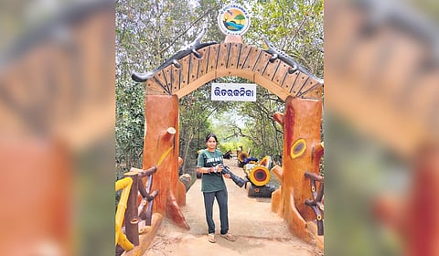 Subhadarshani Pradhan at the Bhitarkanika National Park