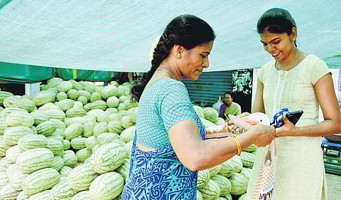 Watermelon, with high water content, is a summer saviour and is available at Rs 20-Rs 30 per kg.