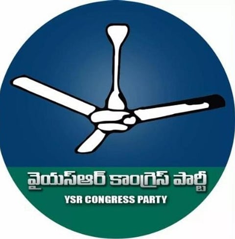YSRC party symbol used for representation.