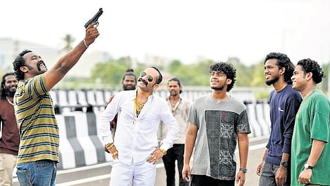 A still from the recently released Malayalam mass entertainer 'Aavesham'