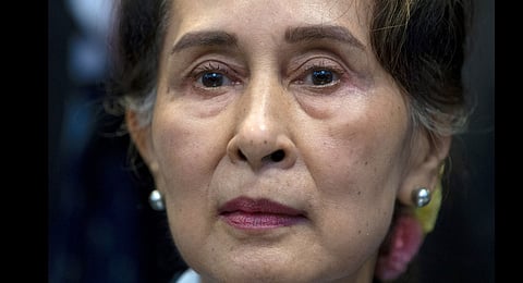 Myanmar’s military says Suu Kyi has been moved from prison to house arrest as health measure due to a heat wave.
