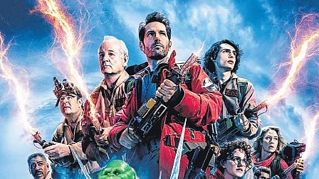 A still from the film 'Ghostbusters: Frozen Empire'