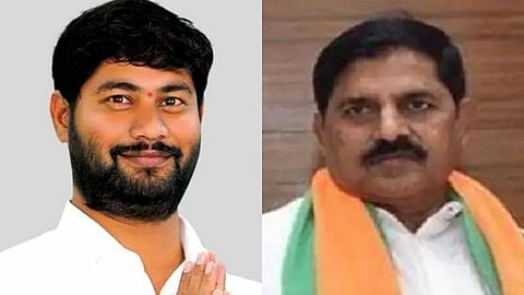 (L-R) Kadapa MP TDP Candidate C Bhupesh Reddy, Jammalamadugu MLA BJP Candidate C Adinarayana Reddy.