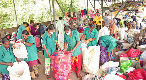 Haritha Karma Sena workers' picture used for representative purposes only.