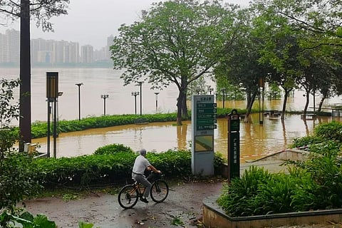 Heavy rains have hit southern China, prompting tens of thousands to be evacuated, including in Qingyuan