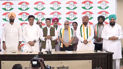 Party leaders Pawan Khera and AICC in-charge for Punjab, Devendra Yadav and others welcomed Gandhi into the party fold.