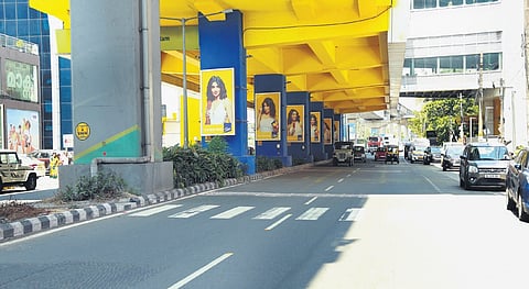 Accident spot at Elamkulam stretch in Kochi.