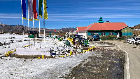 The Indo-China Border at Bumla Pass in Arunachal Pradesh