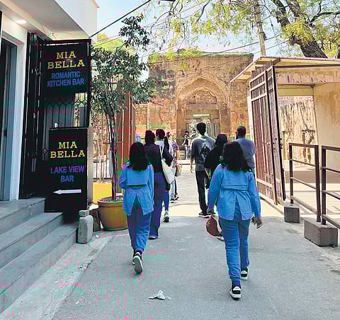 Hauz Khas fort entrance.