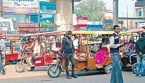 Despite civic agencies claiming to take action, rampant encroachment has led to the overcrowded nature of the locality.