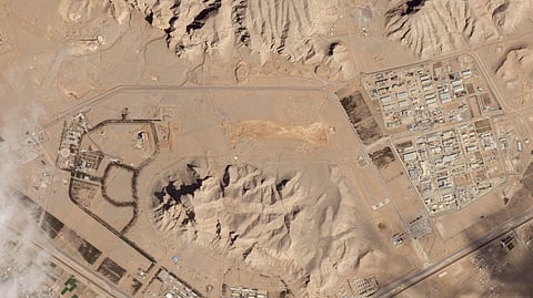 This satellite image from Planet Labs PBC shows Iran's nuclear site in Isfahan, Iran, April 4, 2024.