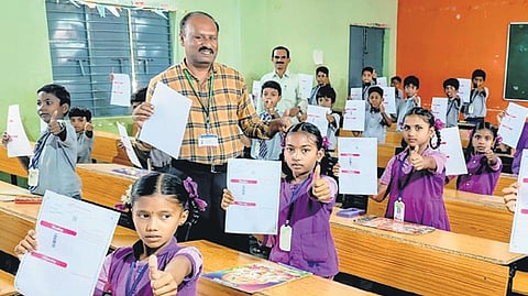 The exam commenced at 10.00 am and concluded at 11.30 am in schools equipped with Interactive Flat Panels (IFPs) and Smart TVs.