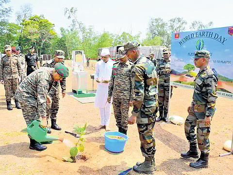 Lieutenant General A K Singh at Pangode Military Station.