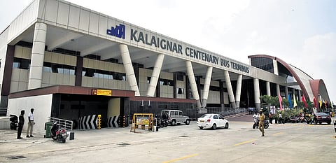 File picture of the Kalaignar Centenary Bus Terminus in Kilambakkam