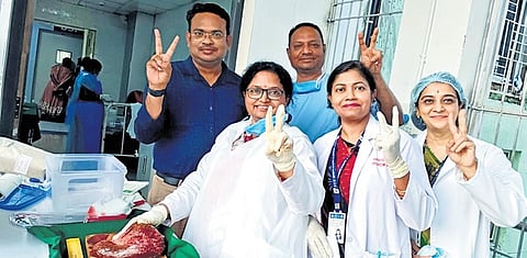 Surgeons and health staff at the SCB MCH liver unit