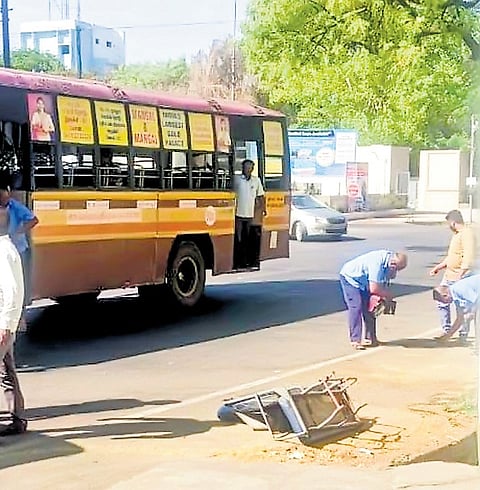 Sources in TNSTC said the bus was more than 10 years old.