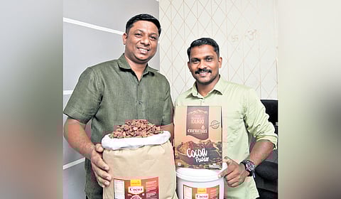 Ajit T T (right) and business partner Arun Kamal
