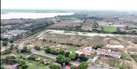 An aerial view of Parandur in Chennai