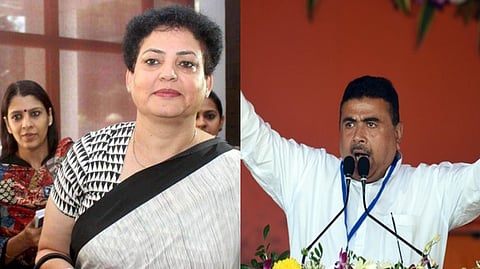 NCW Chief Rekha Sharma, BJP leader Suvendu Adikari