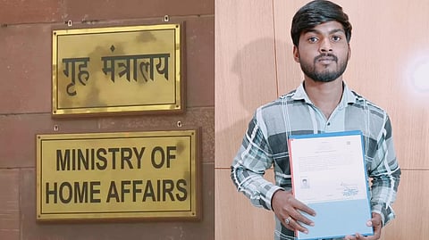 Union Home Secretary Ajay Kumar Bhalla handed over citizenship certificates to some applicants in New Delhi today.