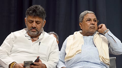 Deputy Chief Minister DK Shivakumar and CM Siddaramaiah.